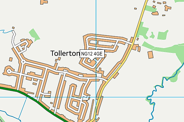 NG12 4GE map - OS VectorMap District (Ordnance Survey)