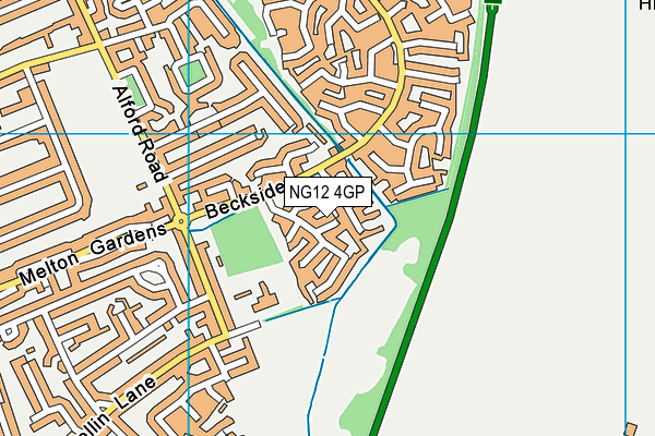 NG12 4GP map - OS VectorMap District (Ordnance Survey)
