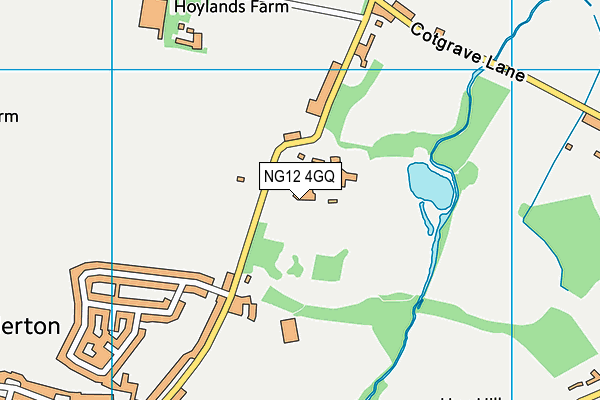 NG12 4GQ map - OS VectorMap District (Ordnance Survey)