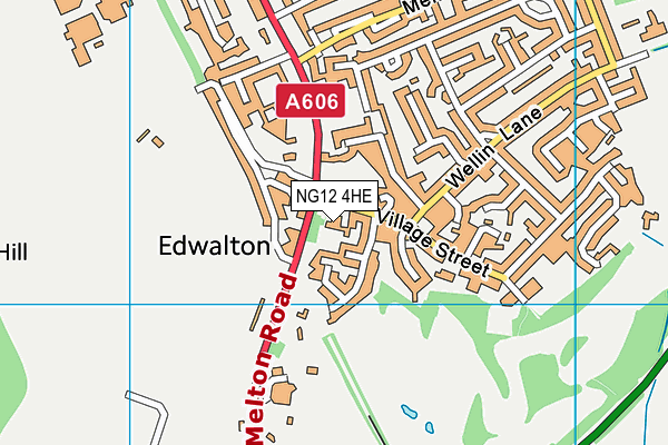 NG12 4HE map - OS VectorMap District (Ordnance Survey)