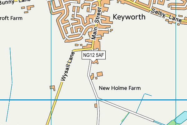 NG12 5AF map - OS VectorMap District (Ordnance Survey)