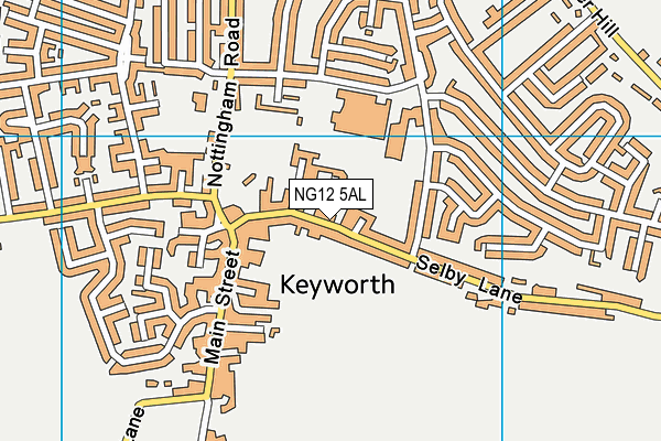 NG12 5AL map - OS VectorMap District (Ordnance Survey)