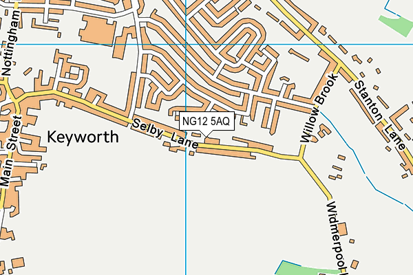 NG12 5AQ map - OS VectorMap District (Ordnance Survey)