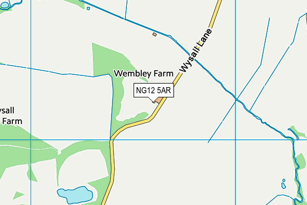 NG12 5AR map - OS VectorMap District (Ordnance Survey)