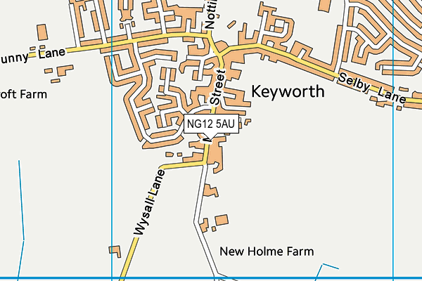 NG12 5AU map - OS VectorMap District (Ordnance Survey)