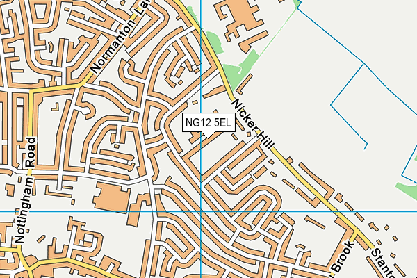 NG12 5EL map - OS VectorMap District (Ordnance Survey)