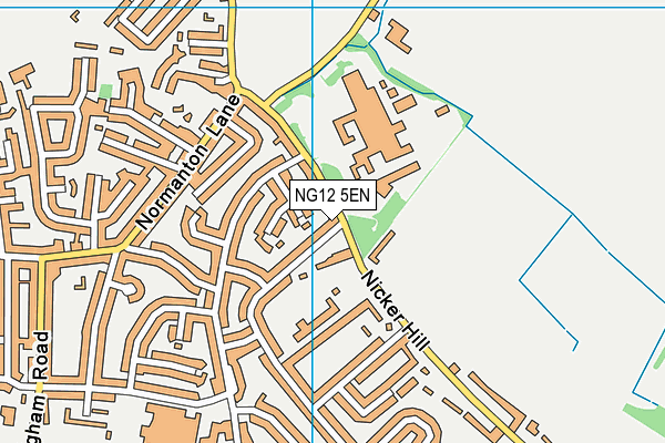 NG12 5EN map - OS VectorMap District (Ordnance Survey)