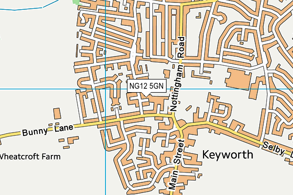 NG12 5GN map - OS VectorMap District (Ordnance Survey)