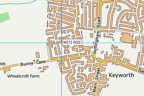 NG12 5GQ map - OS VectorMap District (Ordnance Survey)