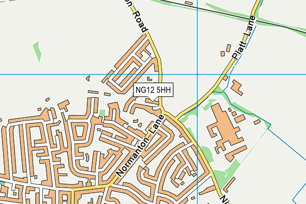 NG12 5HH map - OS VectorMap District (Ordnance Survey)