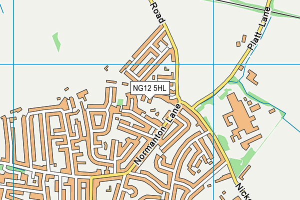 NG12 5HL map - OS VectorMap District (Ordnance Survey)