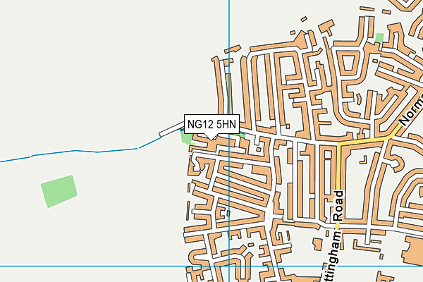 Aspire4fitness map (NG12 5HN) - OS VectorMap District (Ordnance Survey)