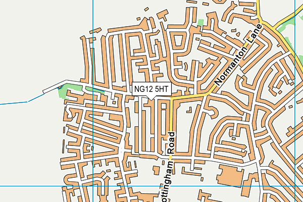 NG12 5HT map - OS VectorMap District (Ordnance Survey)