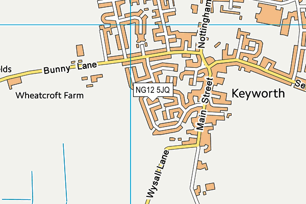 NG12 5JQ map - OS VectorMap District (Ordnance Survey)