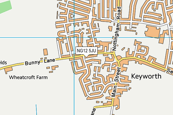 NG12 5JU map - OS VectorMap District (Ordnance Survey)