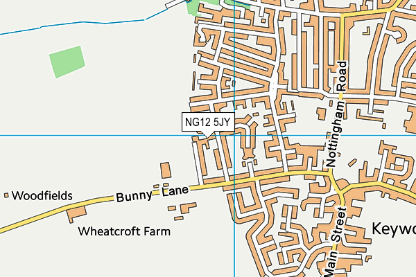 NG12 5JY map - OS VectorMap District (Ordnance Survey)