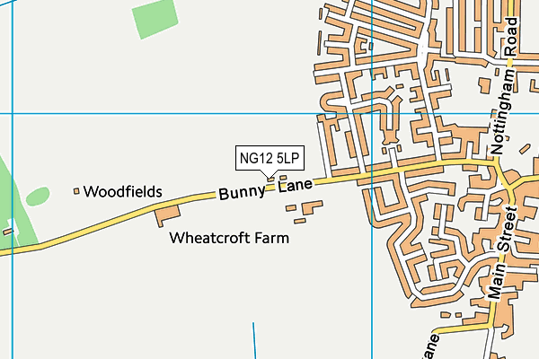 NG12 5LP map - OS VectorMap District (Ordnance Survey)