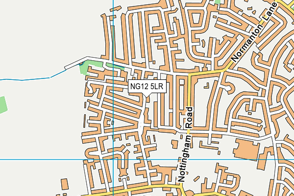 NG12 5LR map - OS VectorMap District (Ordnance Survey)