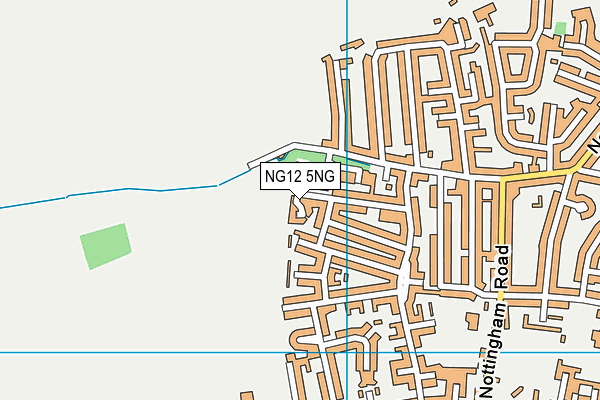 NG12 5NG map - OS VectorMap District (Ordnance Survey)