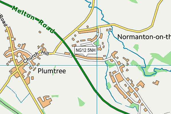 NG12 5NH map - OS VectorMap District (Ordnance Survey)