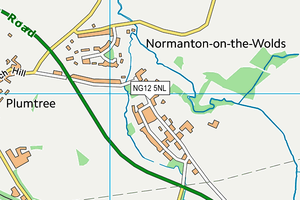 NG12 5NL map - OS VectorMap District (Ordnance Survey)