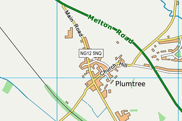 NG12 5NQ map - OS VectorMap District (Ordnance Survey)