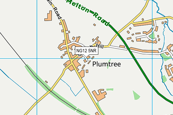 NG12 5NR map - OS VectorMap District (Ordnance Survey)