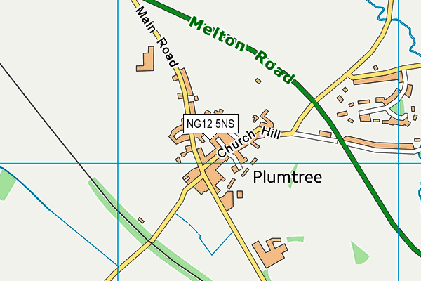 NG12 5NS map - OS VectorMap District (Ordnance Survey)