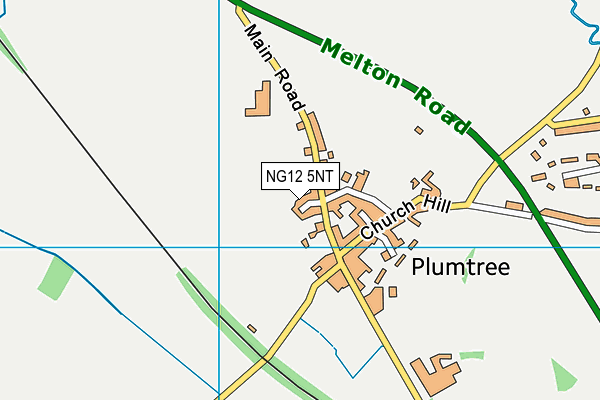 NG12 5NT map - OS VectorMap District (Ordnance Survey)