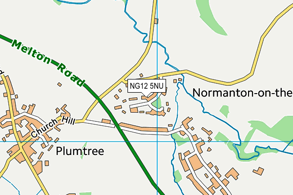 NG12 5NU map - OS VectorMap District (Ordnance Survey)