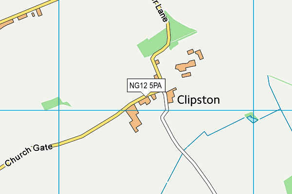 NG12 5PA map - OS VectorMap District (Ordnance Survey)