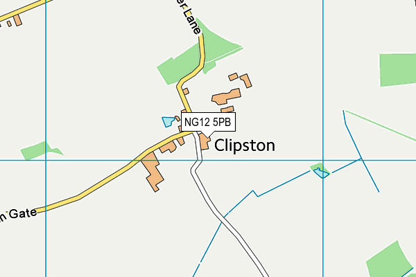 NG12 5PB map - OS VectorMap District (Ordnance Survey)