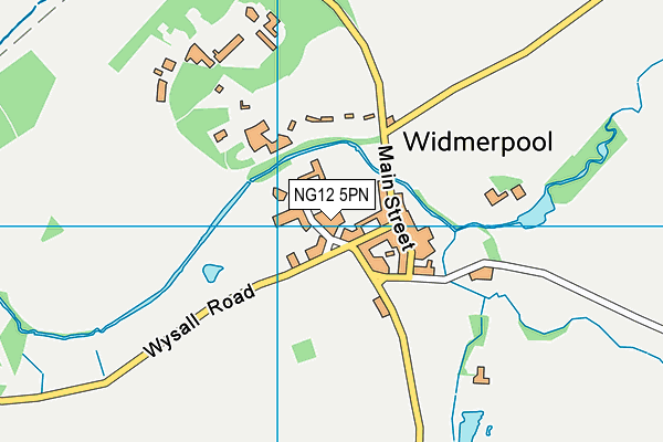 NG12 5PN map - OS VectorMap District (Ordnance Survey)