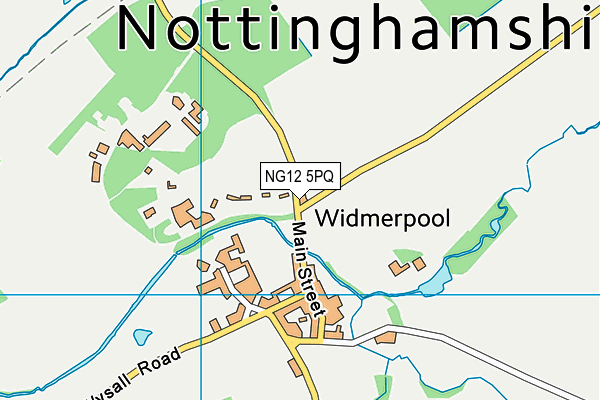 NG12 5PQ map - OS VectorMap District (Ordnance Survey)