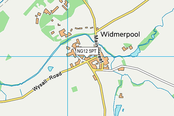 NG12 5PT map - OS VectorMap District (Ordnance Survey)