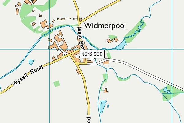 NG12 5QD map - OS VectorMap District (Ordnance Survey)