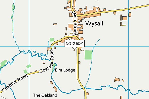 NG12 5QY map - OS VectorMap District (Ordnance Survey)