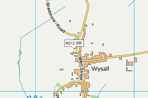 NG12 5RF map - OS VectorMap District (Ordnance Survey)