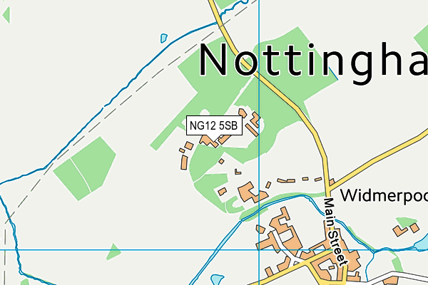 NG12 5SB map - OS VectorMap District (Ordnance Survey)