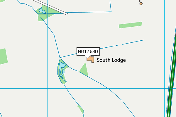 NG12 5SD map - OS VectorMap District (Ordnance Survey)