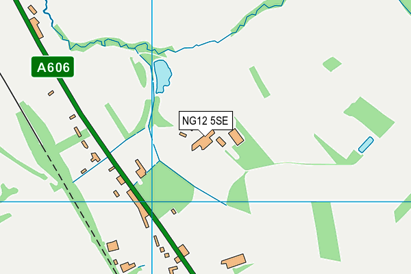 NG12 5SE map - OS VectorMap District (Ordnance Survey)