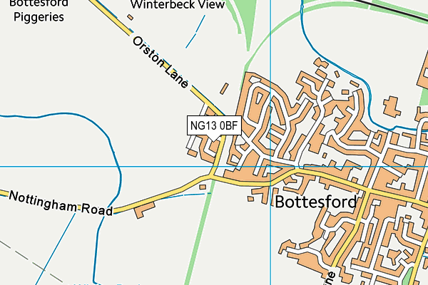 Map of BELVOIR TRADING LTD at district scale