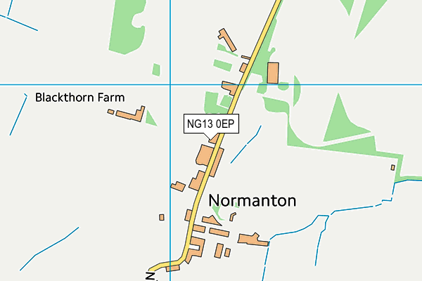 NG13 0EP map - OS VectorMap District (Ordnance Survey)