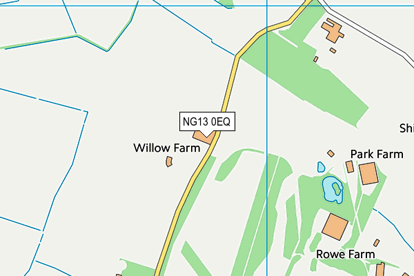 NG13 0EQ map - OS VectorMap District (Ordnance Survey)