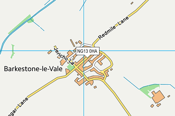 NG13 0HA map - OS VectorMap District (Ordnance Survey)