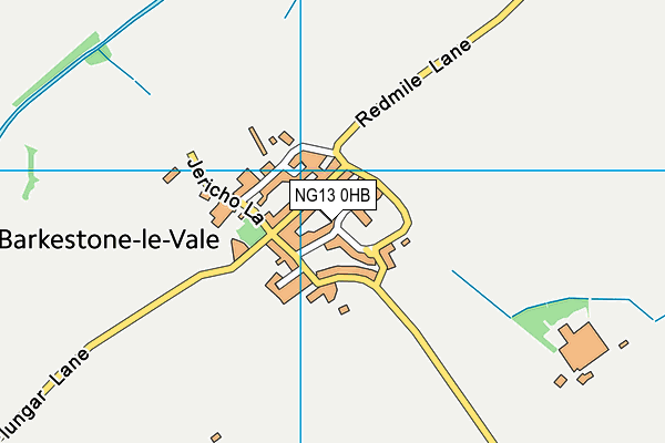 NG13 0HB map - OS VectorMap District (Ordnance Survey)