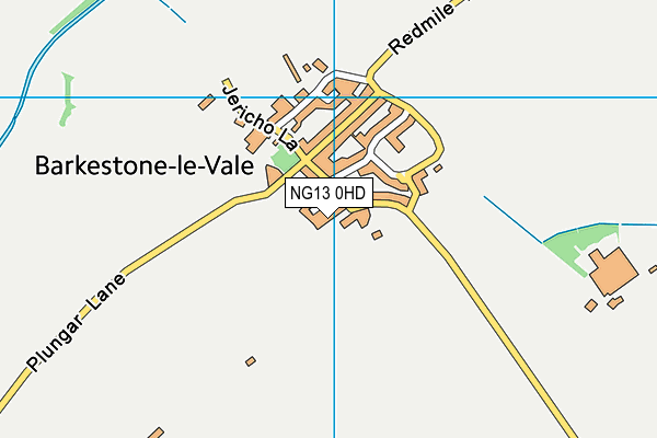 NG13 0HD map - OS VectorMap District (Ordnance Survey)