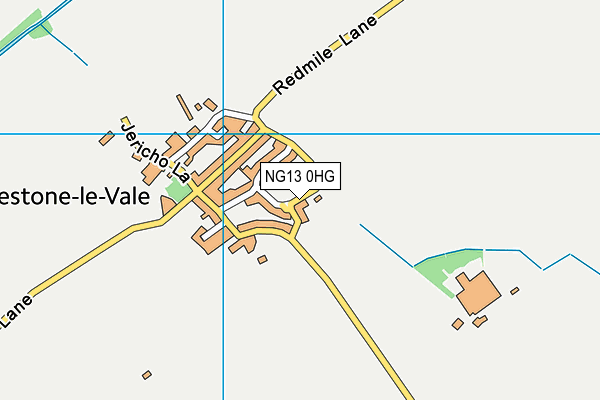 NG13 0HG map - OS VectorMap District (Ordnance Survey)