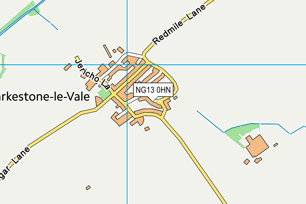 NG13 0HN map - OS VectorMap District (Ordnance Survey)