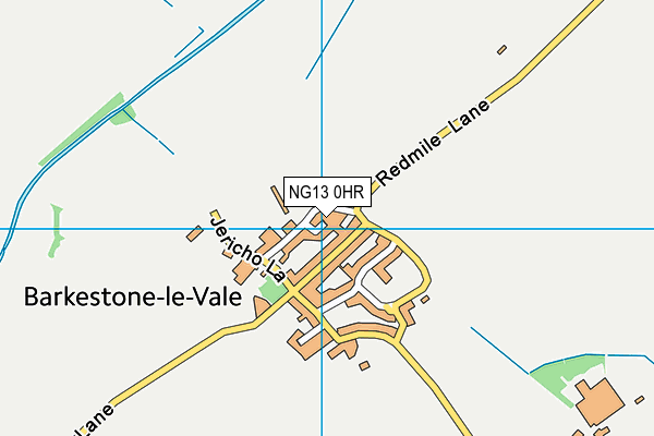 NG13 0HR map - OS VectorMap District (Ordnance Survey)